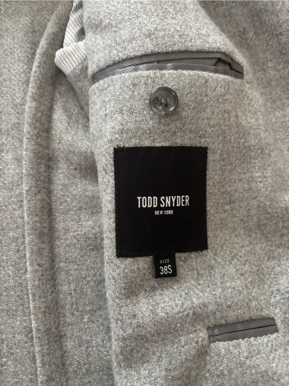 Todd Snyder Light Grey Wool Blazer - Picture 2 of 3